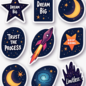 Self-Love & Motivation - Sticker Sheet v3